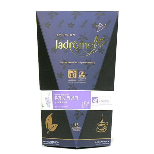 [라드롬] 라벤더(Lavender) 유기농 허브차 삼각티백 15개입